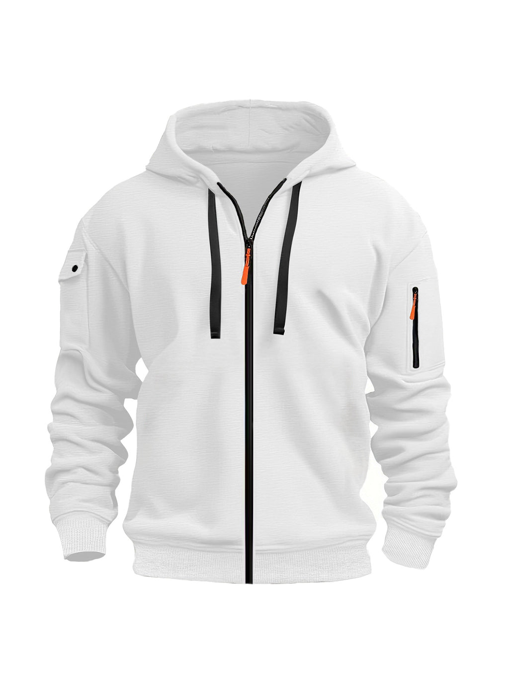 Full-Zip Cargo Hoodie